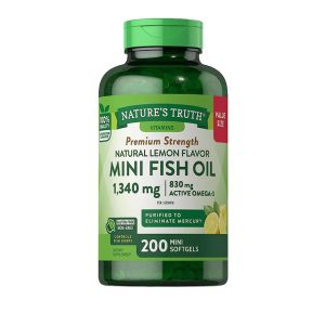 Omega 3 Mini Fish Oil 1340 Mg - 200 Cápsulas Blandas