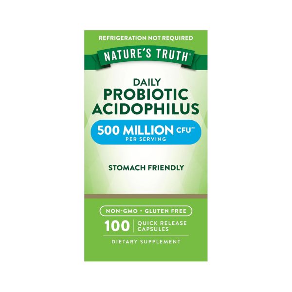 Probióticos Acidophilus - 100 Cápsulas