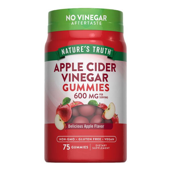 Gomitas de Vinagre de Manzana 600 Mg - 75 Gomitas Veganas
