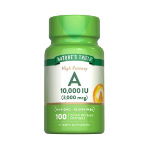 Vitamina A 3.000 Mcg (10,000 UI) - 100 Cápsulas Blandas