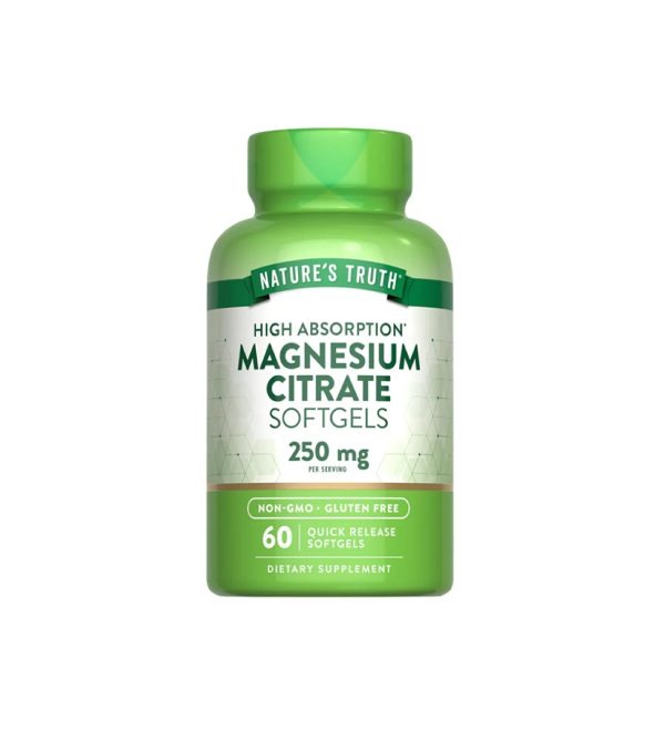 Citrato de Magnesio 250 mg - 60 cápsulas blandas